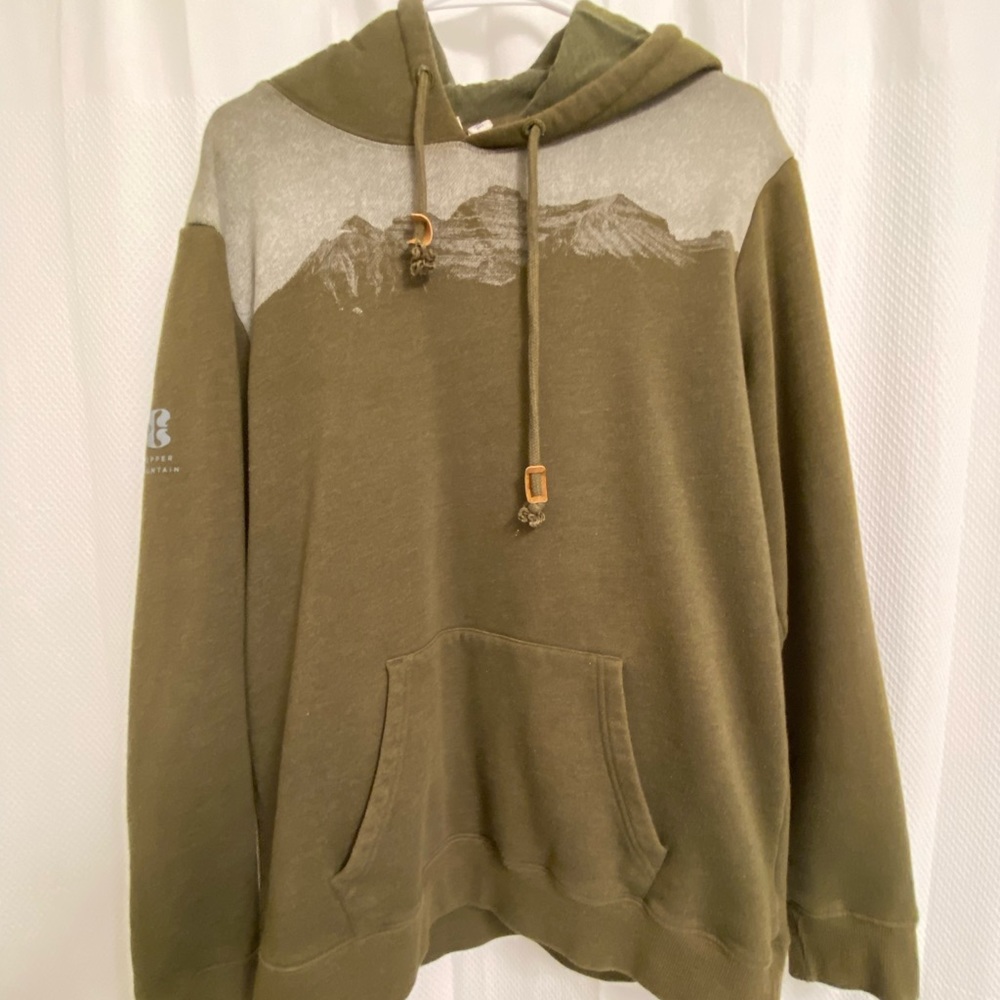 Copper Mountain sweatshirt, army green, L